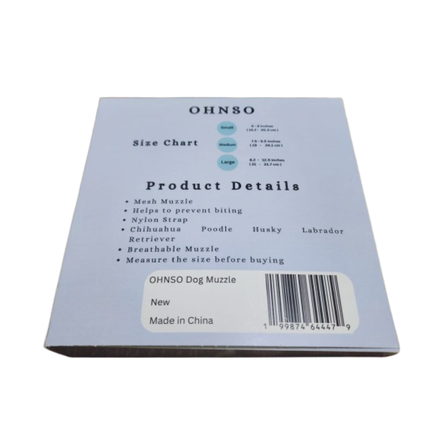 OHNSO Dog Muzzle
